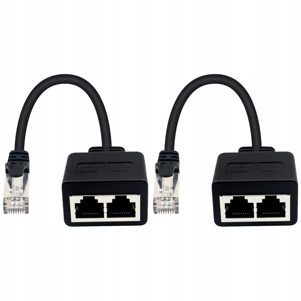 Ethernetový rozbočovač RJ45 1 pro 2 Duttek CAT6 CAT5 100Mb/s