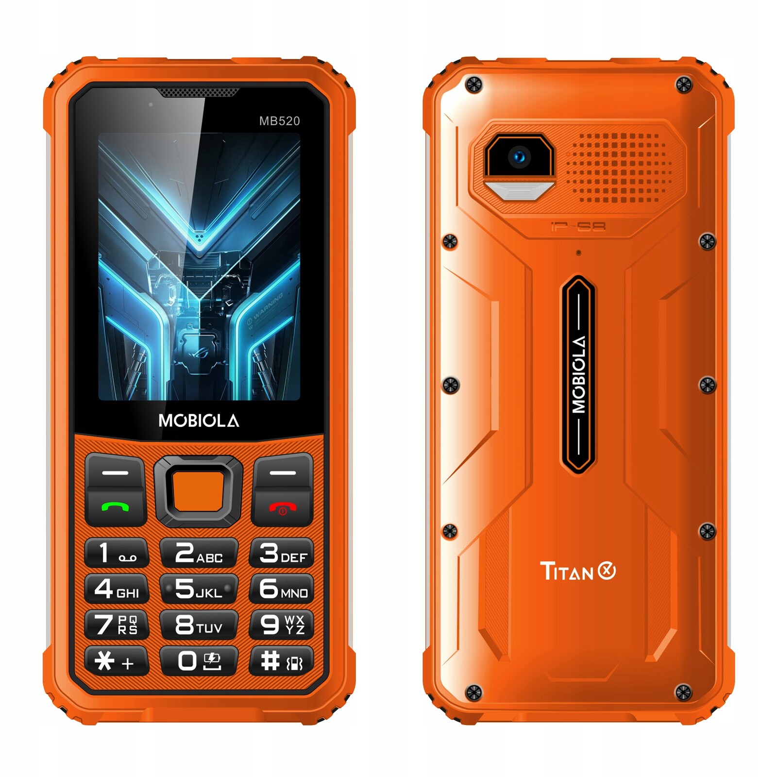 Výkonný Telefon Mobiola MB520 TitanX 4G Baterie 6000 mAh Funkce Powerbanky