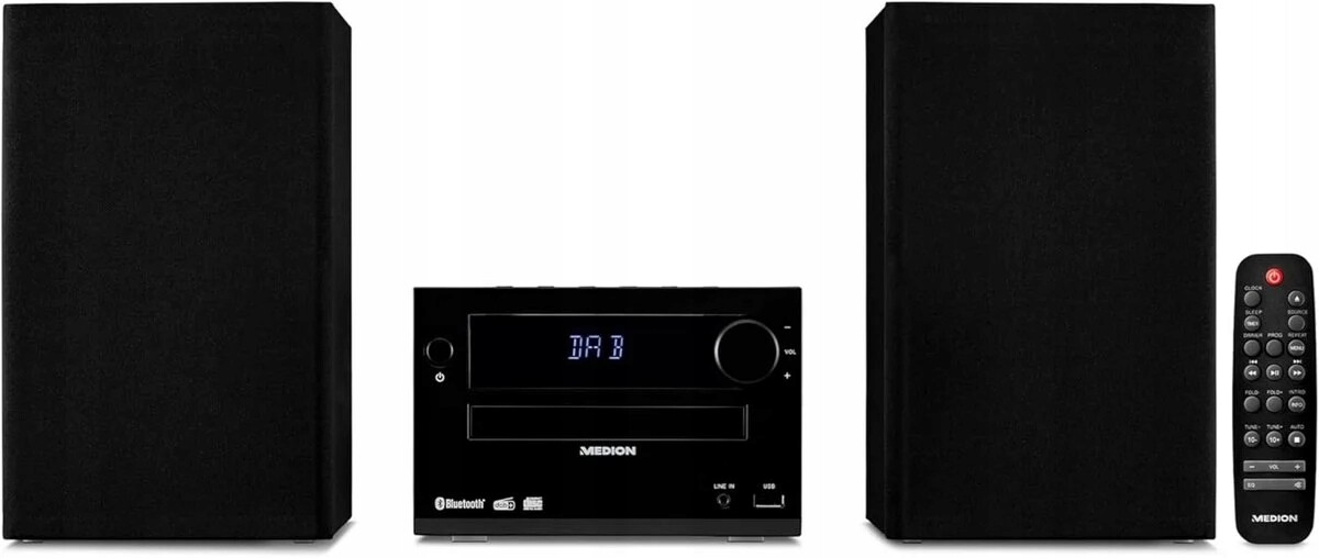 Mikro Digitální Věž Dab+ MD44484 CD/MP3 Fm Bluetooth 2X15W Rms Usb Dálkové Ovládání