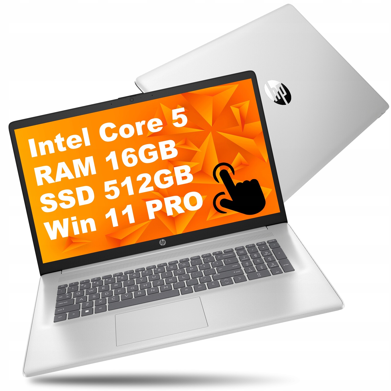 Notebook Hp 17 Velká Dotyková obrazovka Core 5 120U 16GB 512GB Ssd W11 Pro