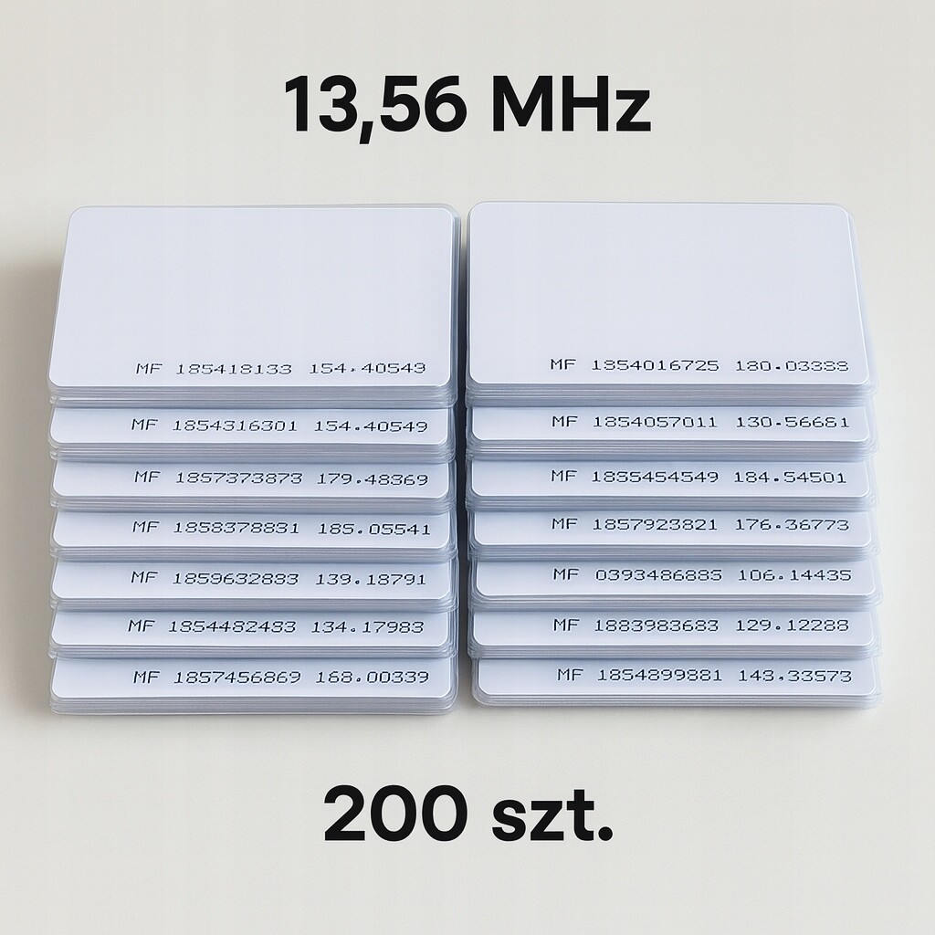 Bezkontaktní karta Mifare 13,56 MHz 1K Classic Rfid sada 200 ks MFK1