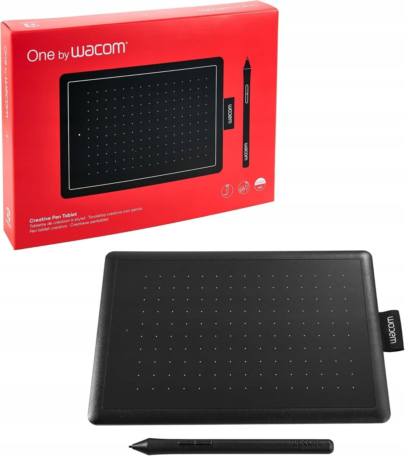 Wacom One Tablet grafický pero 2048 úrovní Usb Černý Windows macOS
