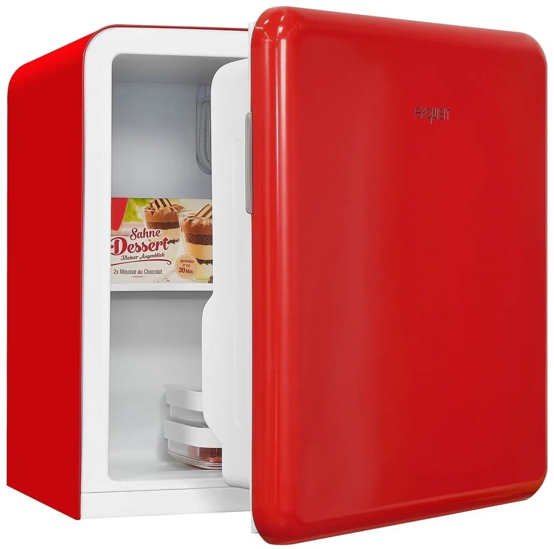 Mini Malá Lednička 47 L Jednodveřová Červená Volně Stojící Hotelová Zahrada