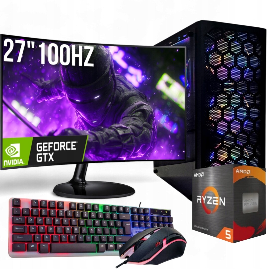 Herní Pc Ryzen 5 5500 Gtx 1660 6GB 16GB DDR4 512GB Wi-Fi WIN11