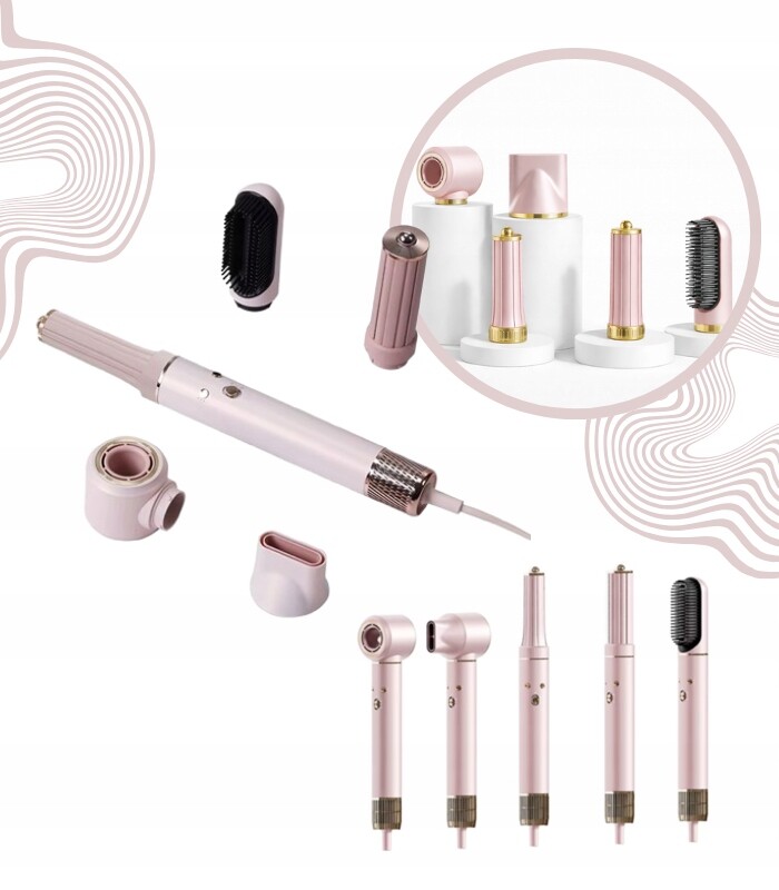 Vysoušeč vlasů 5v1 3 rychlostí proudění vzduchu 3 úrovně teploty Ionizace