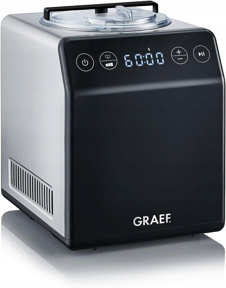 Graef Zmrzlinovač IM706 Cream Control kompresor 2L nerezová ocel