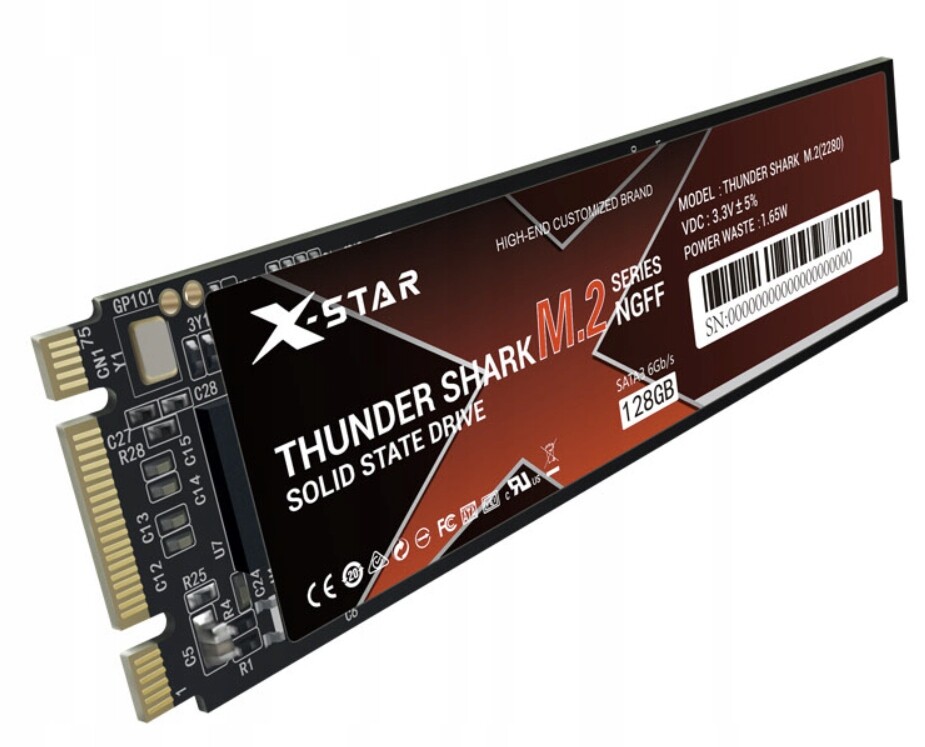 Ssd disk X-Star Thunder Shark 128GB M.2 Sata Ngff 2280