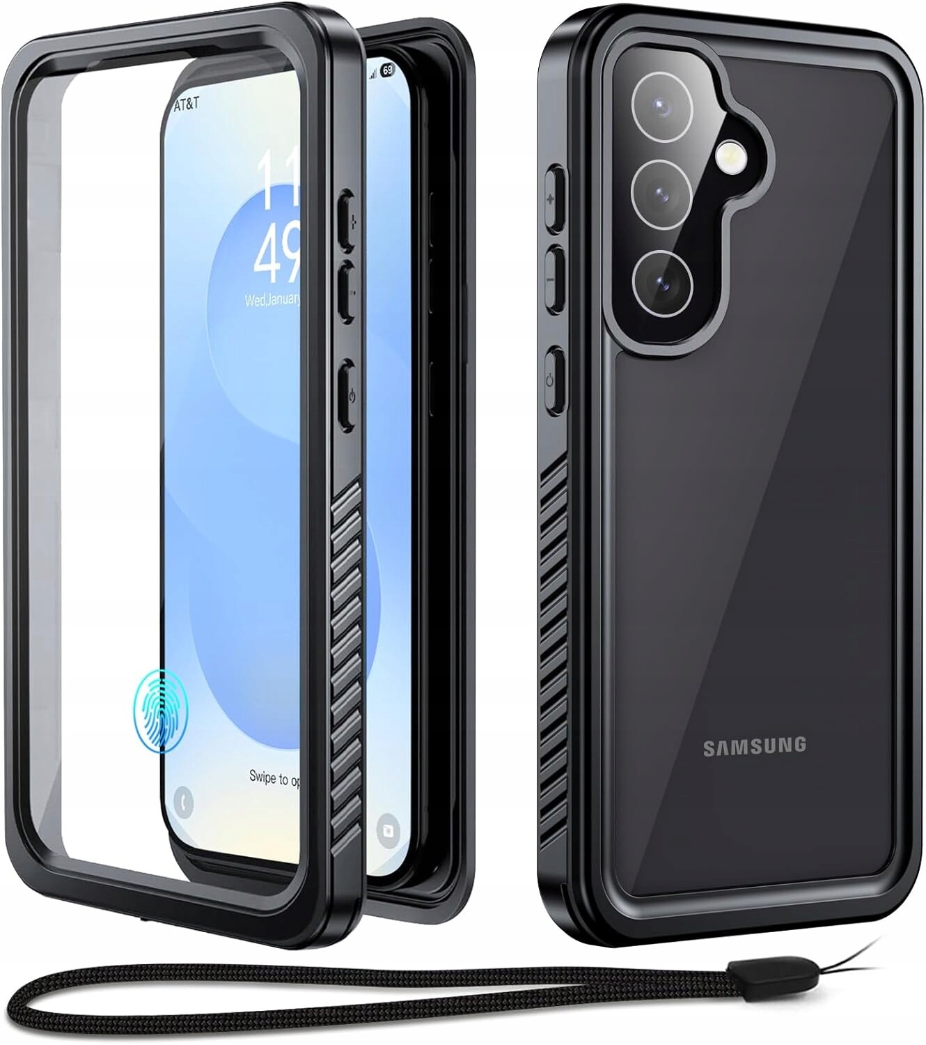 Pouzdro Voděodolné pro Samsung Galaxy S25 Plná ochrana Beeasy Černé