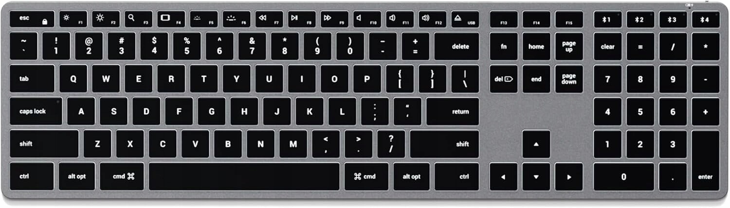 Satechi Klávesnice Slim X3 Apple Mac Bluetooth podsvícená Us Multi-device