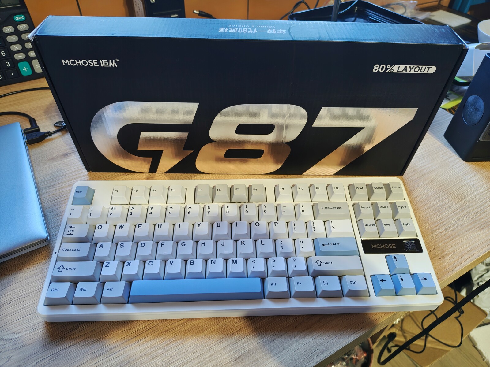 Klávesnice Mchose G87 MC-K87-4 Modrobílá