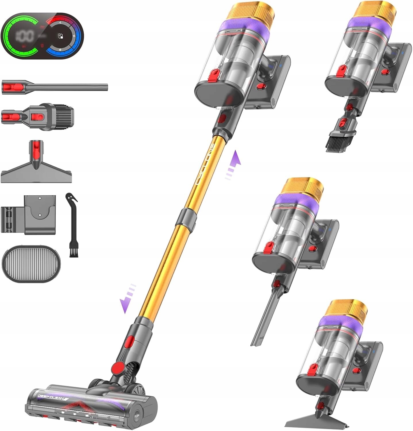 Vistefly V15 Ultra Vysavač 45 kPa 70 min Hepa Inteligentní