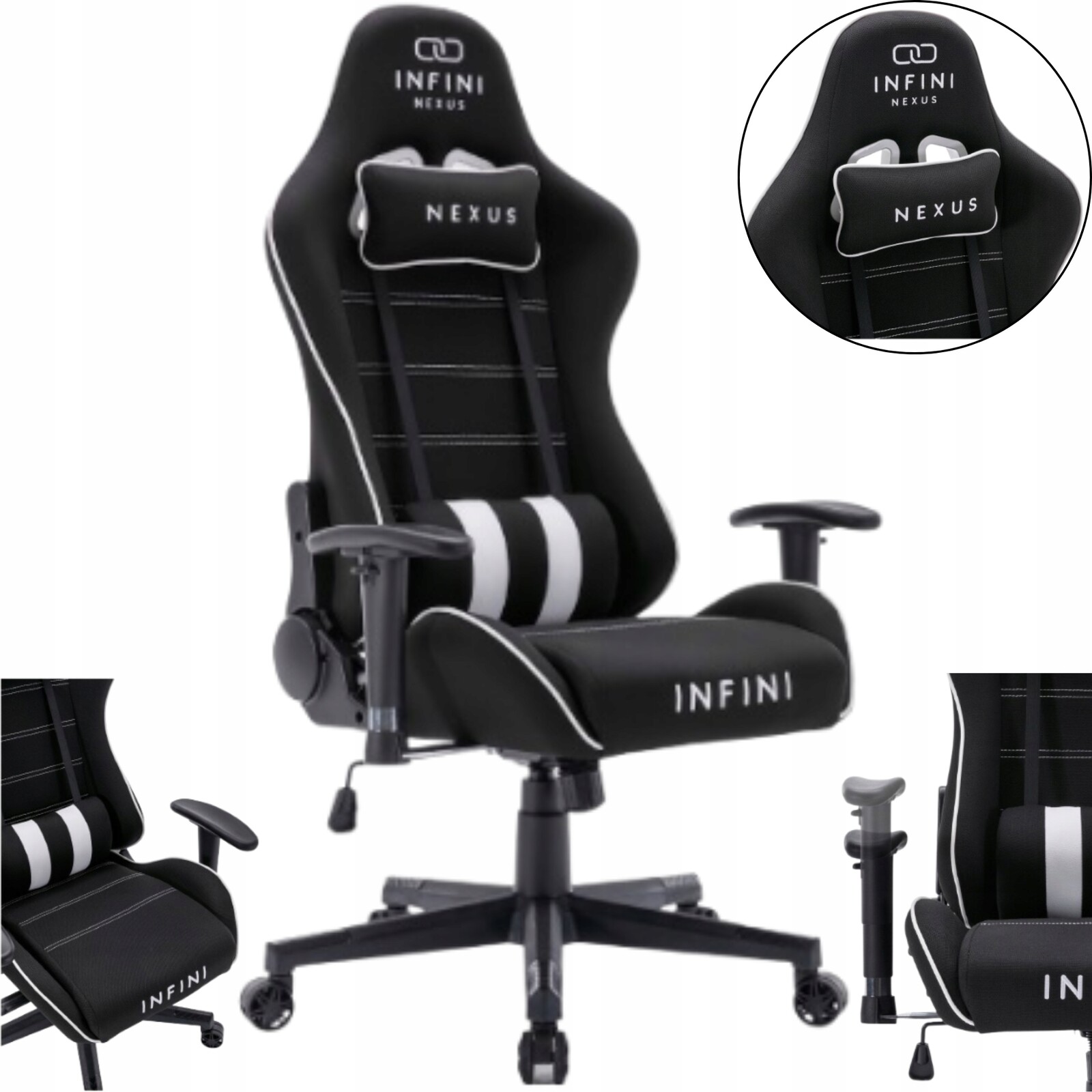 Herní křeslo Kancelářská židle Kelímková Opěradlo Pohodlné, Látkové