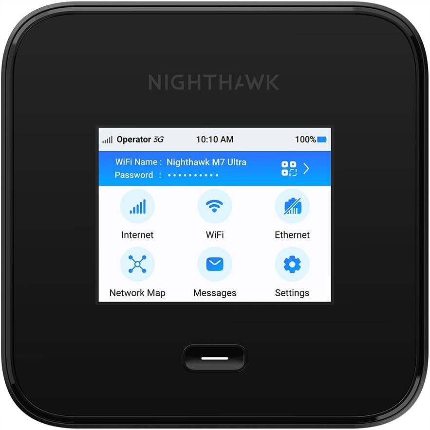Netgear M7 Pro Mobilní 5G WiFi 7 Router 6 Gb/s, Odemčený Sim, 64 Zařízení