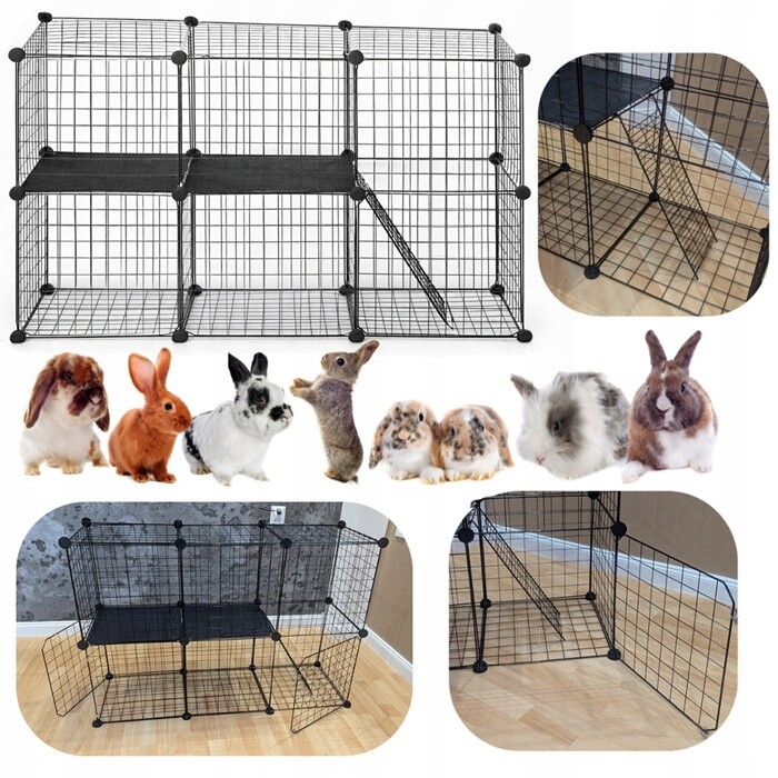 Výběh Kotec Modulární skládací klec pro malá zvířata a hlodavce