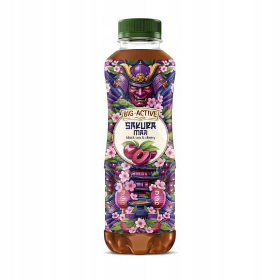 Big Active Ovocný čajový nápoj s třešňovou příchutí