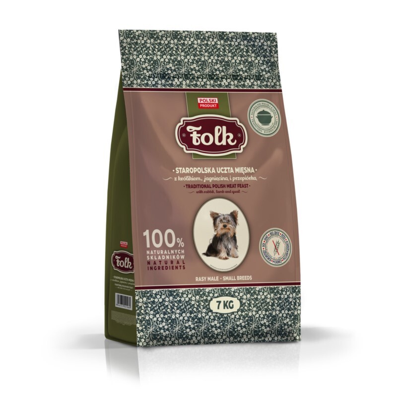 Folk mini krmivo králík jehněčí s křepelkou 7 kg