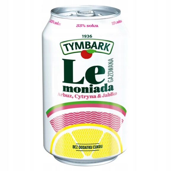 Tymbark Sycený nápoj s příchutí jablko citron meloun bez cukru