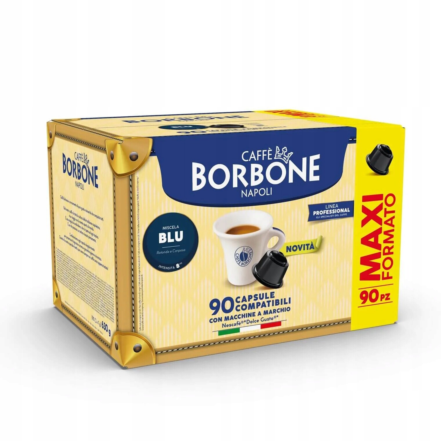 90 kapslí Caffè Borbone Dolce Gusto Směs Modrá