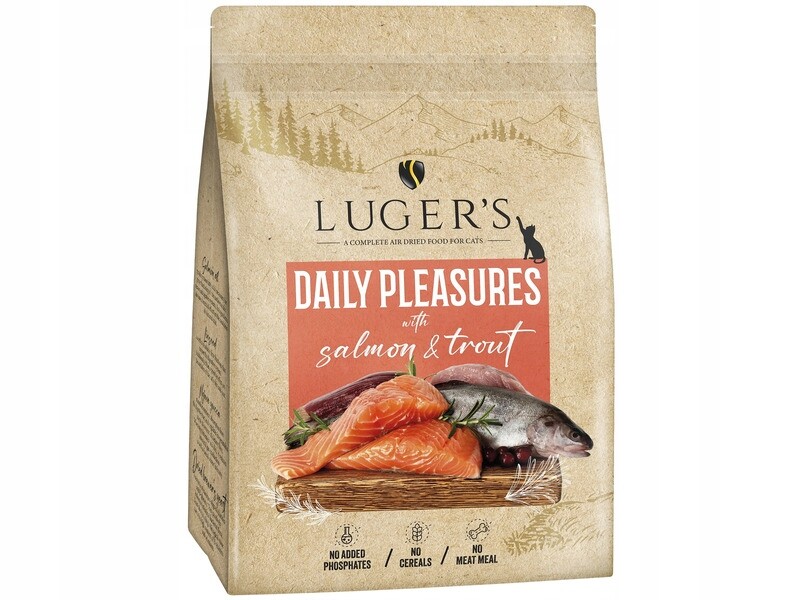 2X Luger’s Daily Pleasures krmivo losos pstruh pro kočky 1 kg