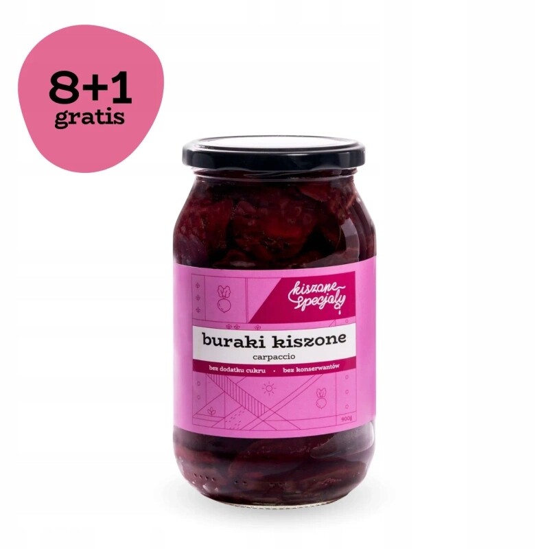 Carpaccio z červené řepy 900 g 8 kusů 1 Bonus