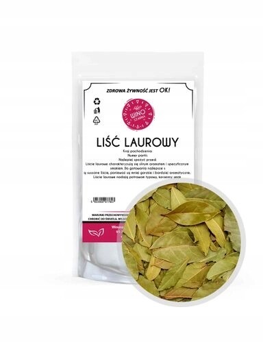 8 x Winoszarnia Bobkový List Celý 100 g Koření