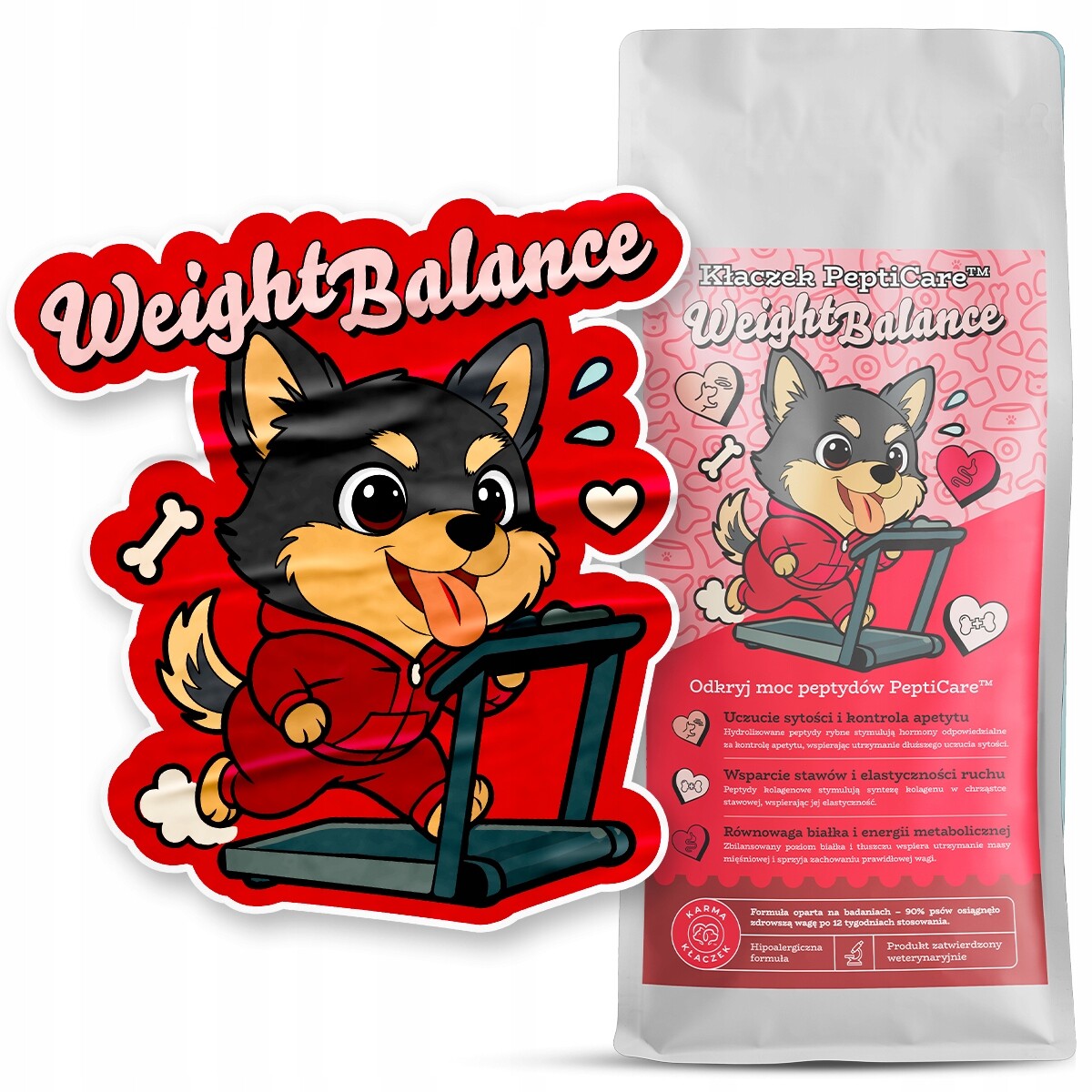 Krmivo krmivo pro psy Kłaczek Weight Balance 1,5 kg vložka bonus