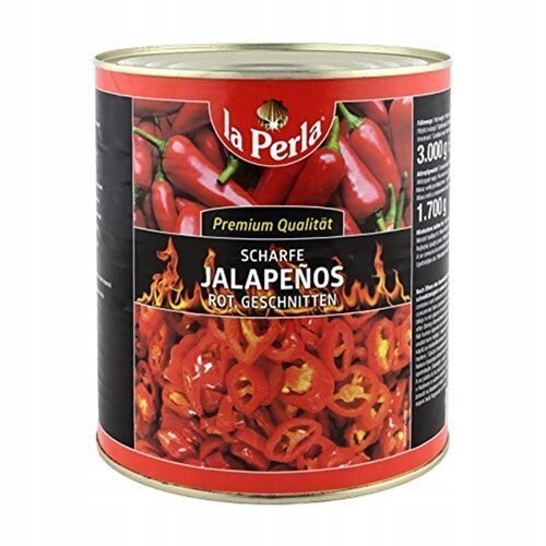 Paprika jalapeno 2,9 kg krájená červená