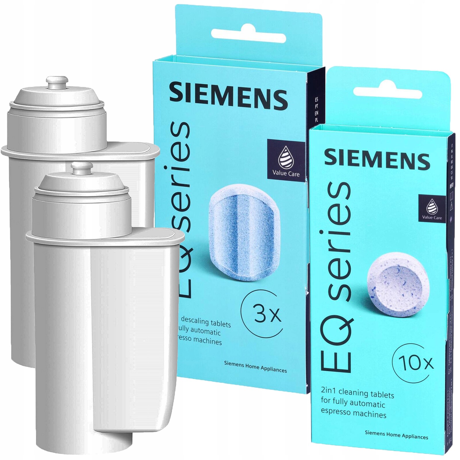 Sada Siemens Tablety TZ80001+ Odvápňovač TZ80002 2x Filtr do kávovaru