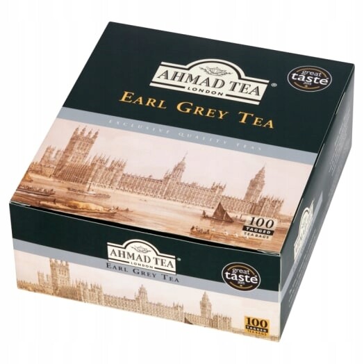 Ahmad Tea Čaj černý Earl Grey 100 sáčků s přívěskem
