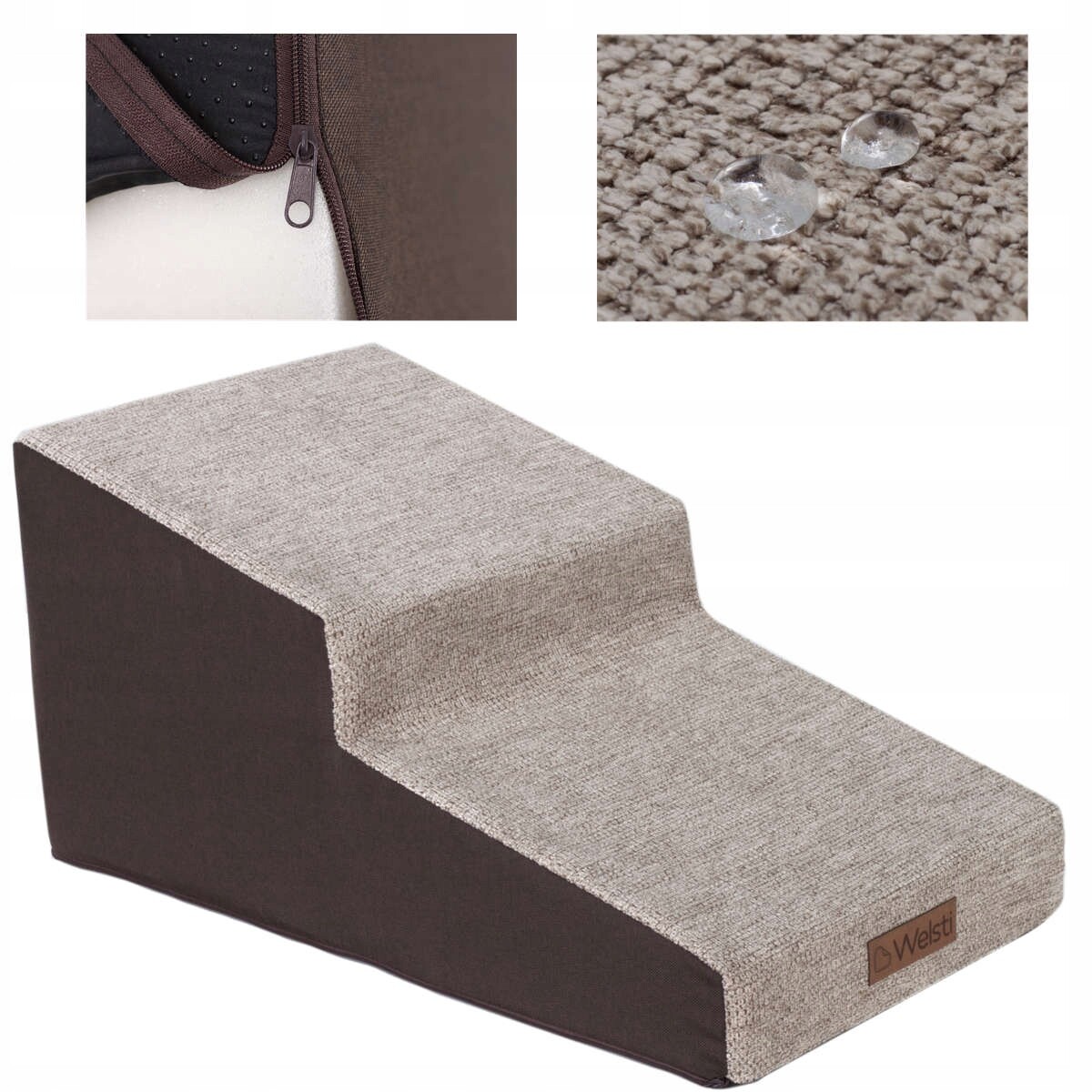 Schody pro velkého psa do 60 kg schody mírné stupně Welsti 30 cm