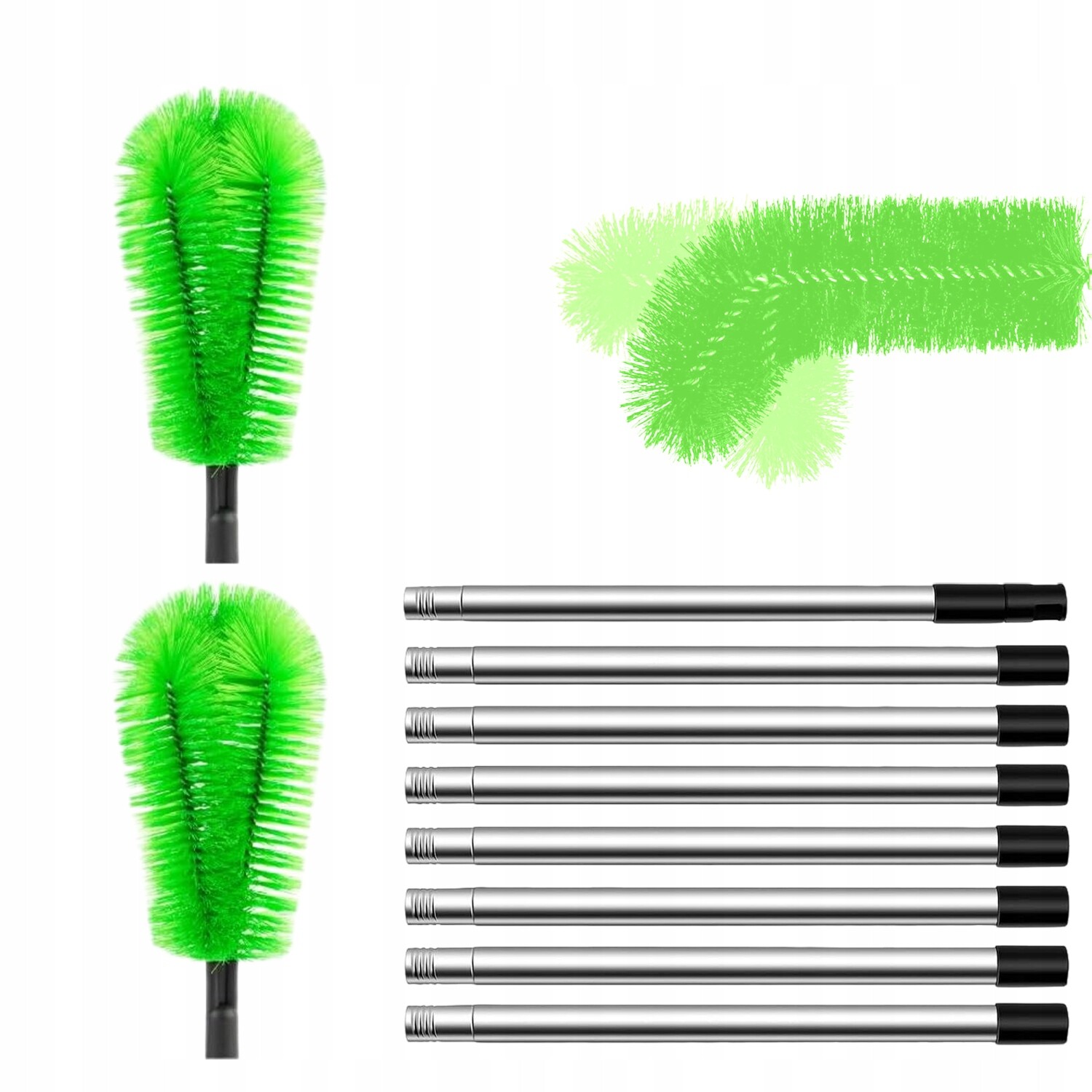 Kartáč Na Čištění Okapů 310 CM S Ocelovým Spojem Pro Domácnost