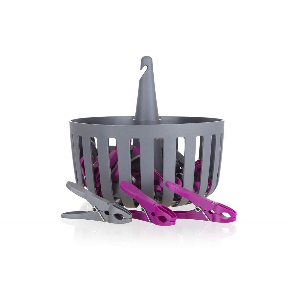 Košíček s kolíčky 30 ks, sada 3 ks