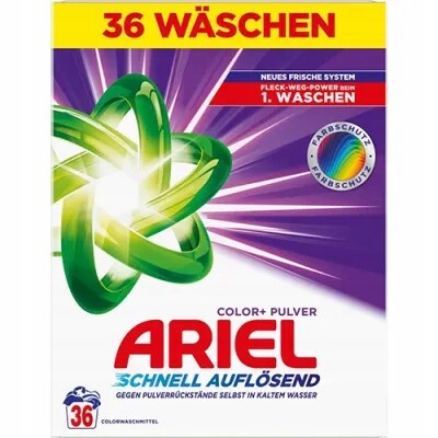 Ariel Color+ prášek 36p 1,9 kg