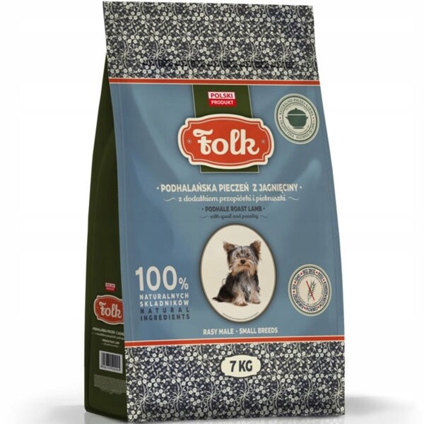 Krmivo pro malého psa Folk Podhalí jehněčí 7 kg