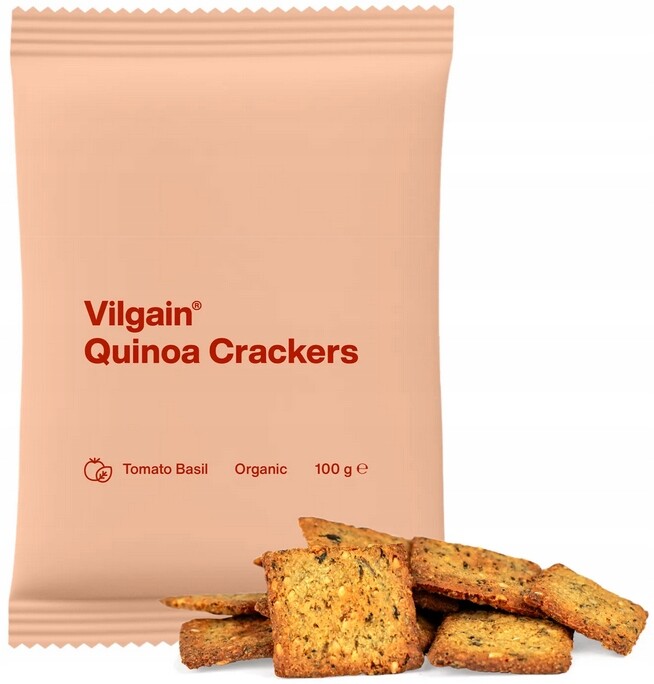 Bio Krekry Z Rýžové Komosy Rajčatové s bazalkou 100 g Vilgain