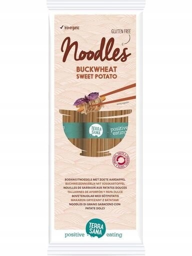 3x Terrasana Těstoviny (pohankové s batáty) bezlepkové Bio 250 g