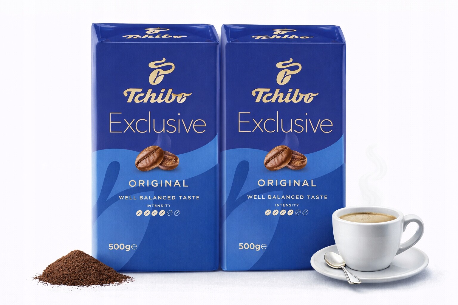 Tchibo Exclusive mletá káva 500 g Klasická aromatická chuť