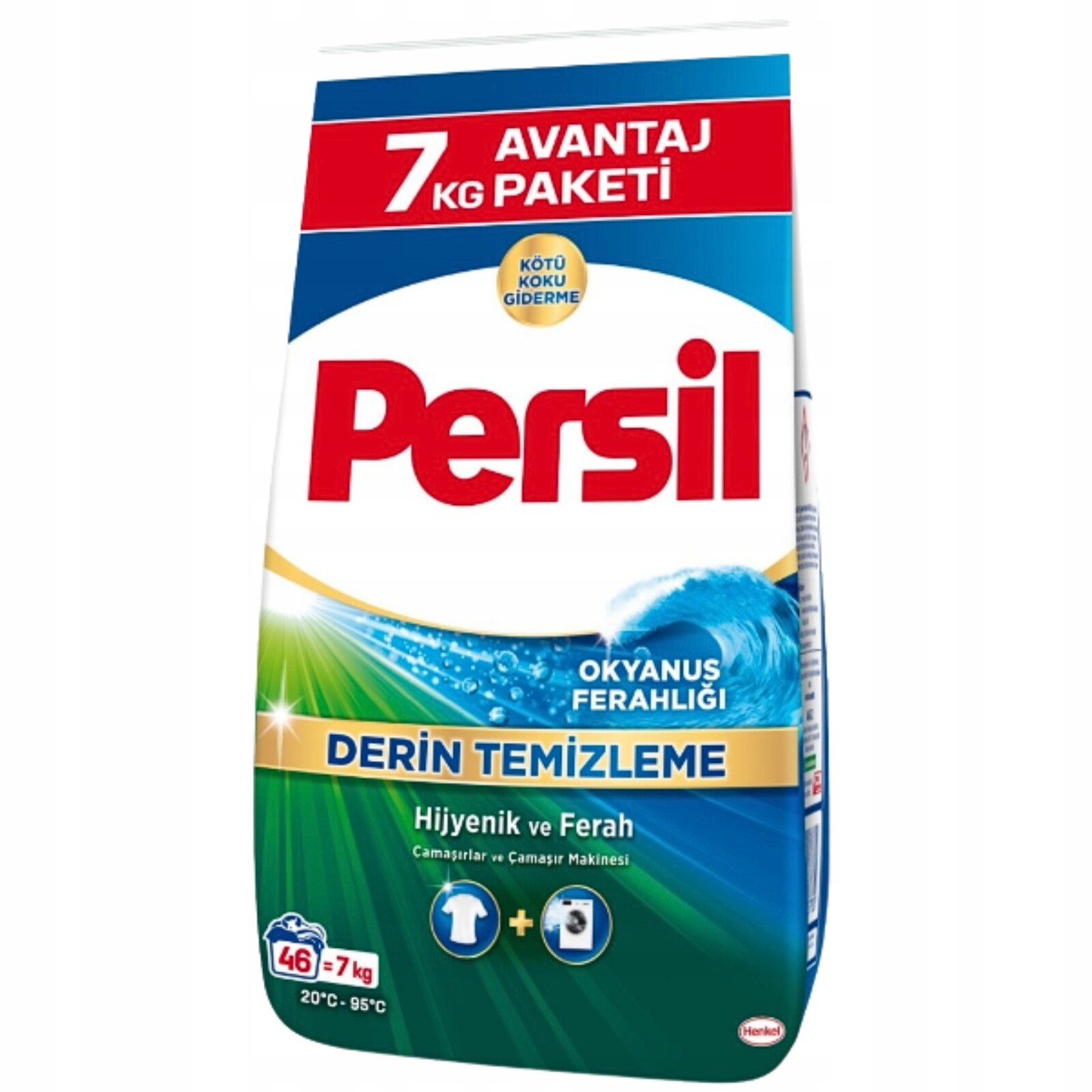 Persil Prášek na praní tkanin oblečení Univerzální Oceán Výkonný 7 kg