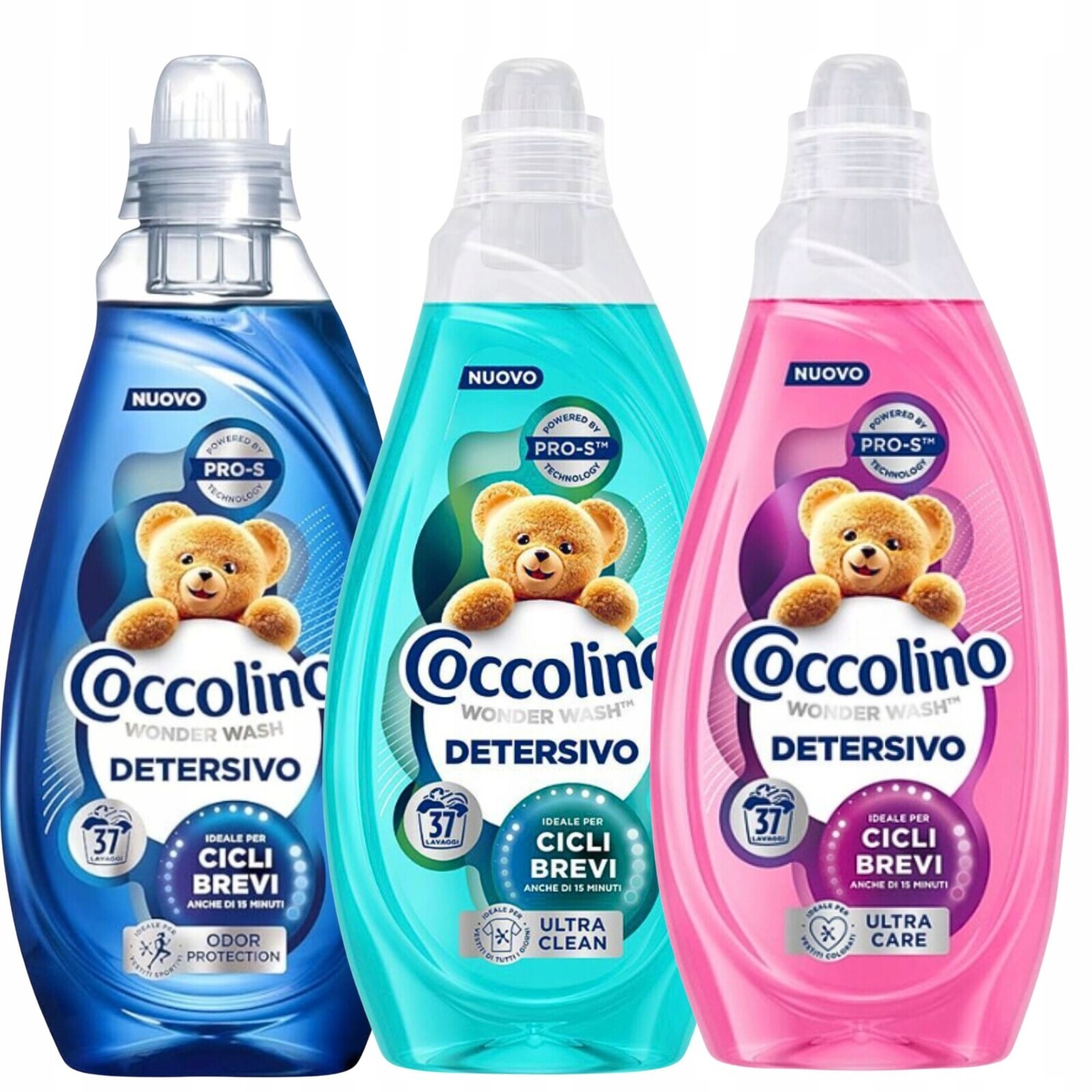 Coccolino Univerzální sada všech druhů 3 x Gel na praní 1,48 l