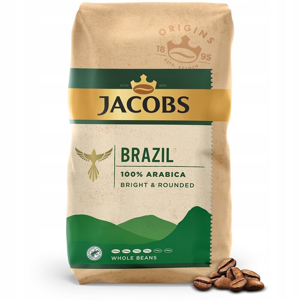 Káva zrnková Arabica Jacobs Origins Brazil 1000 g
