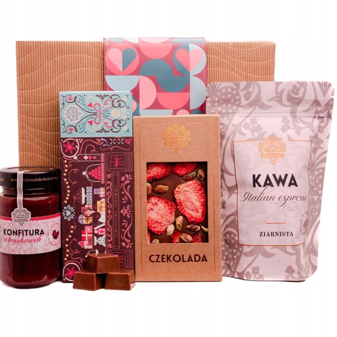 Valentýnský set pro ni a pro něj Schronisko Bukowina káva čokoláda