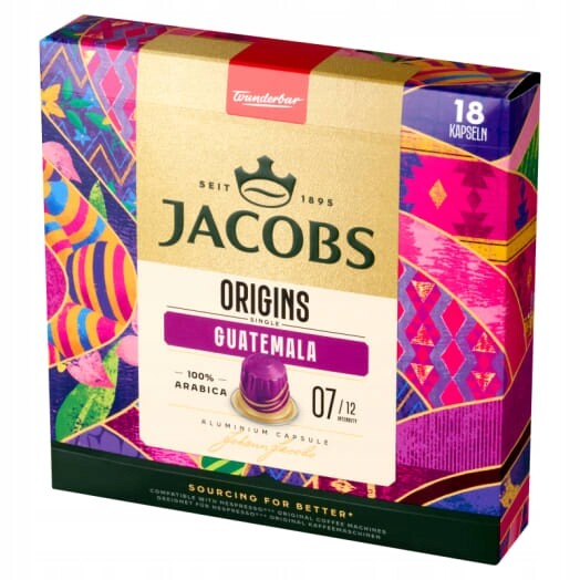 Jacobs Origins Káva Guatemala v kapslích (18 kapslí)