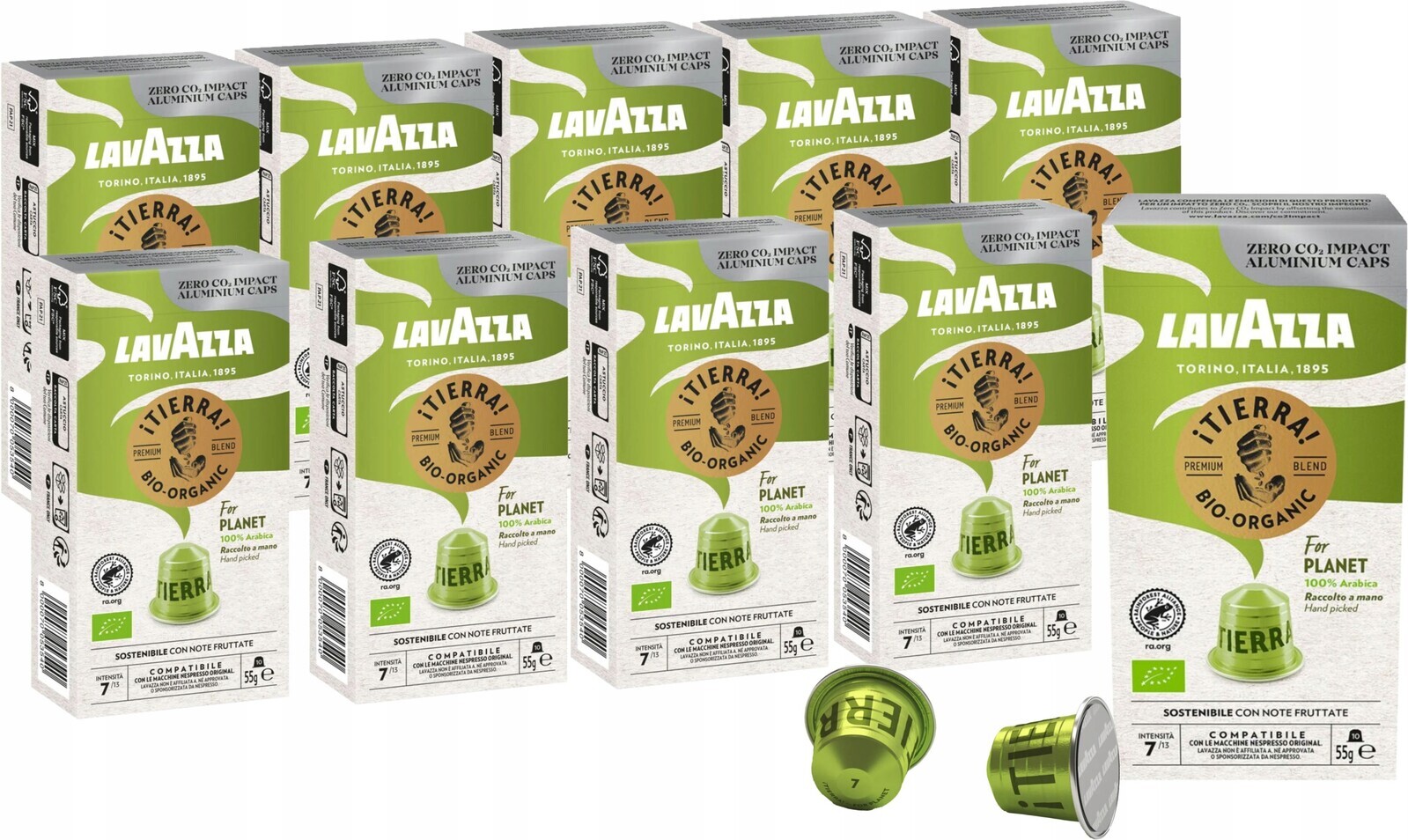 Kapsle pro Nespresso Lavazza iTierra Bio-Organic 10 x 10 kusů