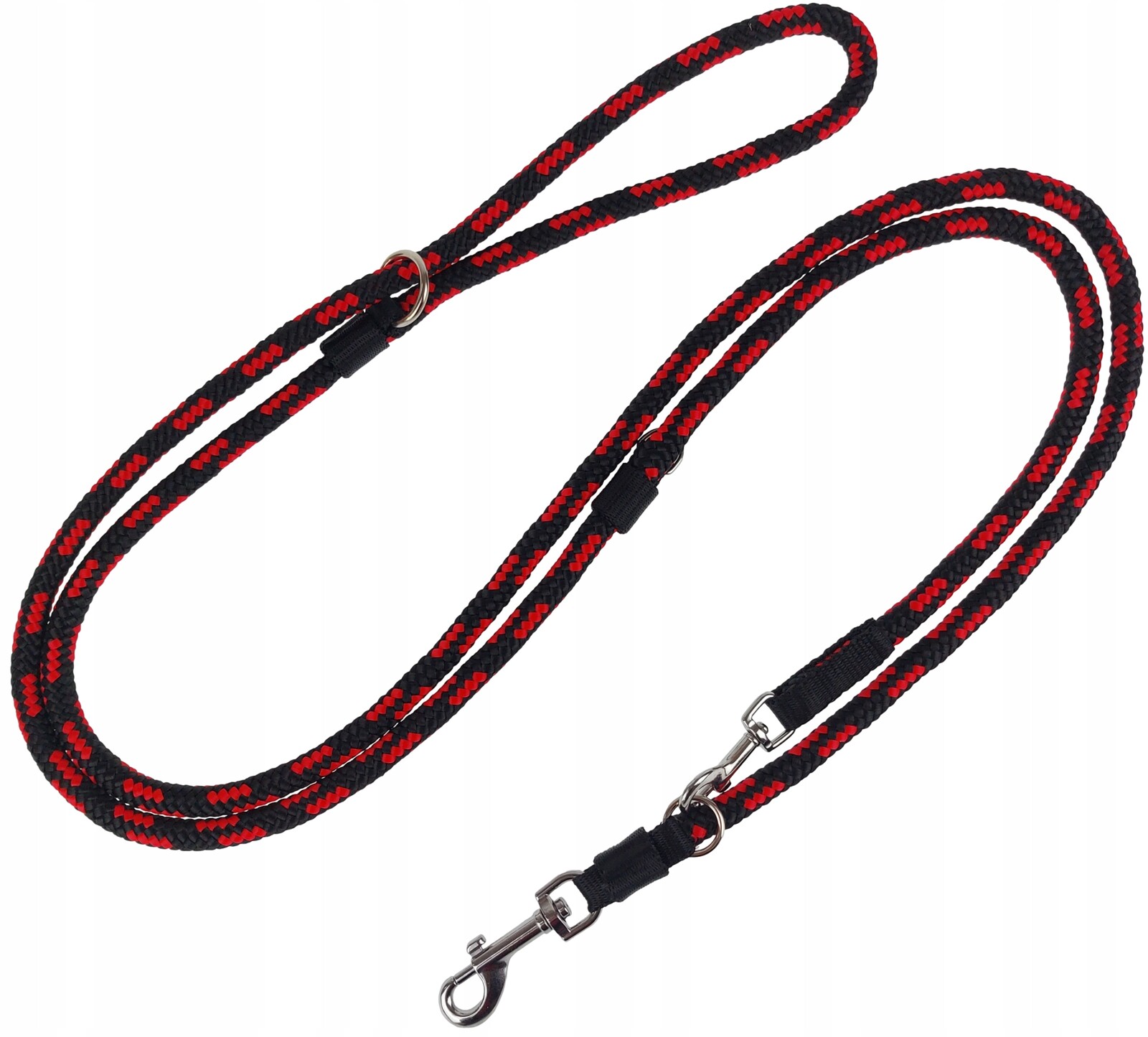 Vodítko pro psa Regulovatelné lanko 2,5 m/1,0 cm Champion Černočervené