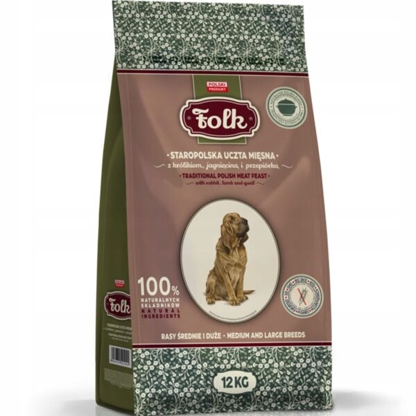 Krmivo pro psa Folk staropolská masová hostina 12 kg