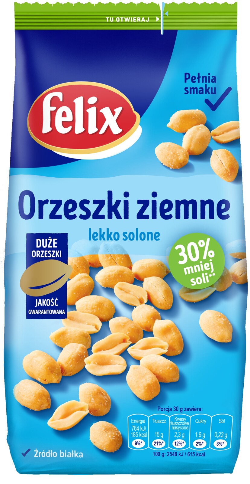 3x Felix Arašídy mírně solené 380 g