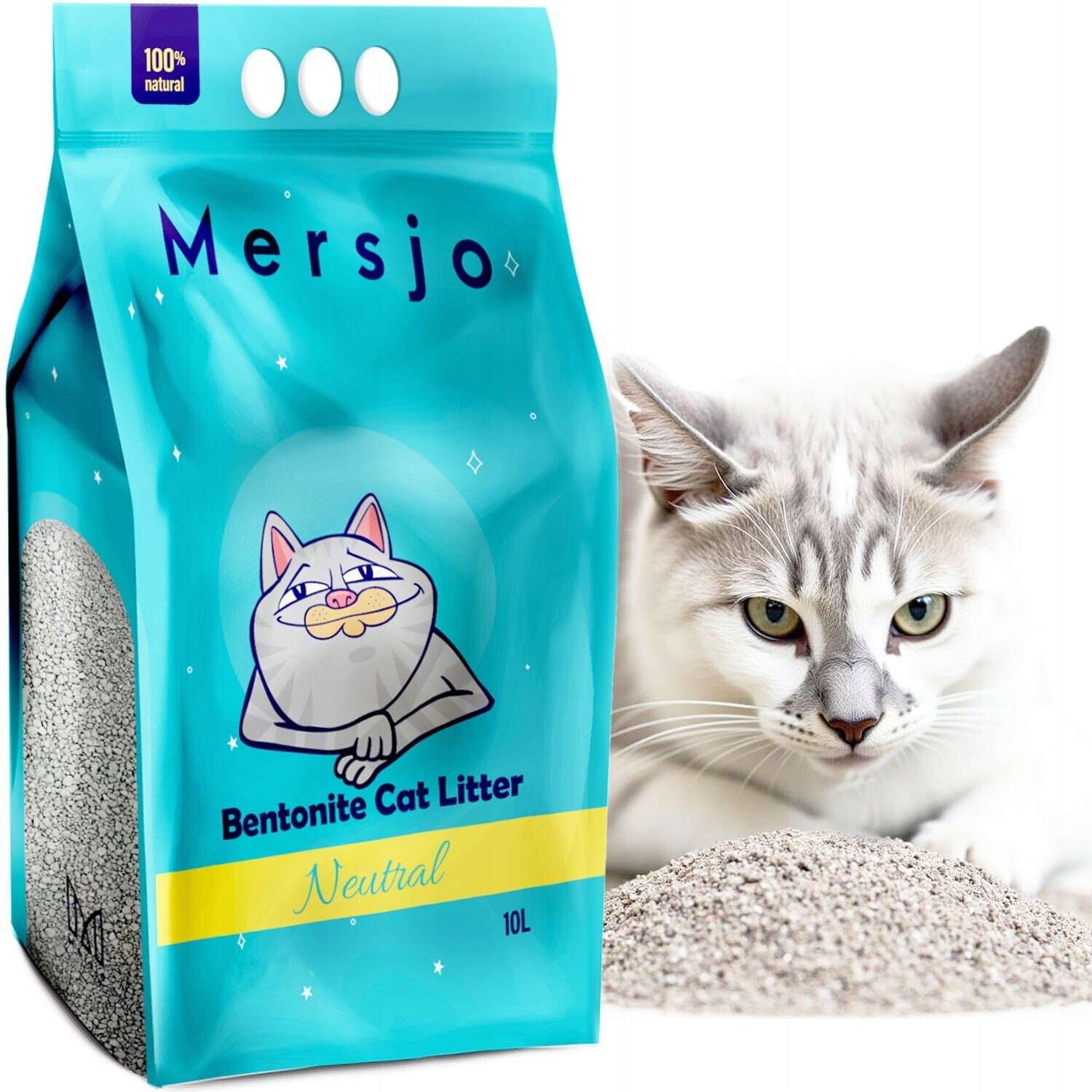 2x Mersjo Bentonitový neutrální 10 L