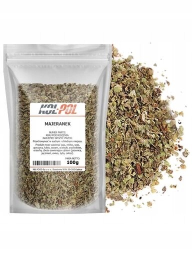 7x Majoránek 100 g Sušené aromatické přírodní koření, kvalita Kol-Pol