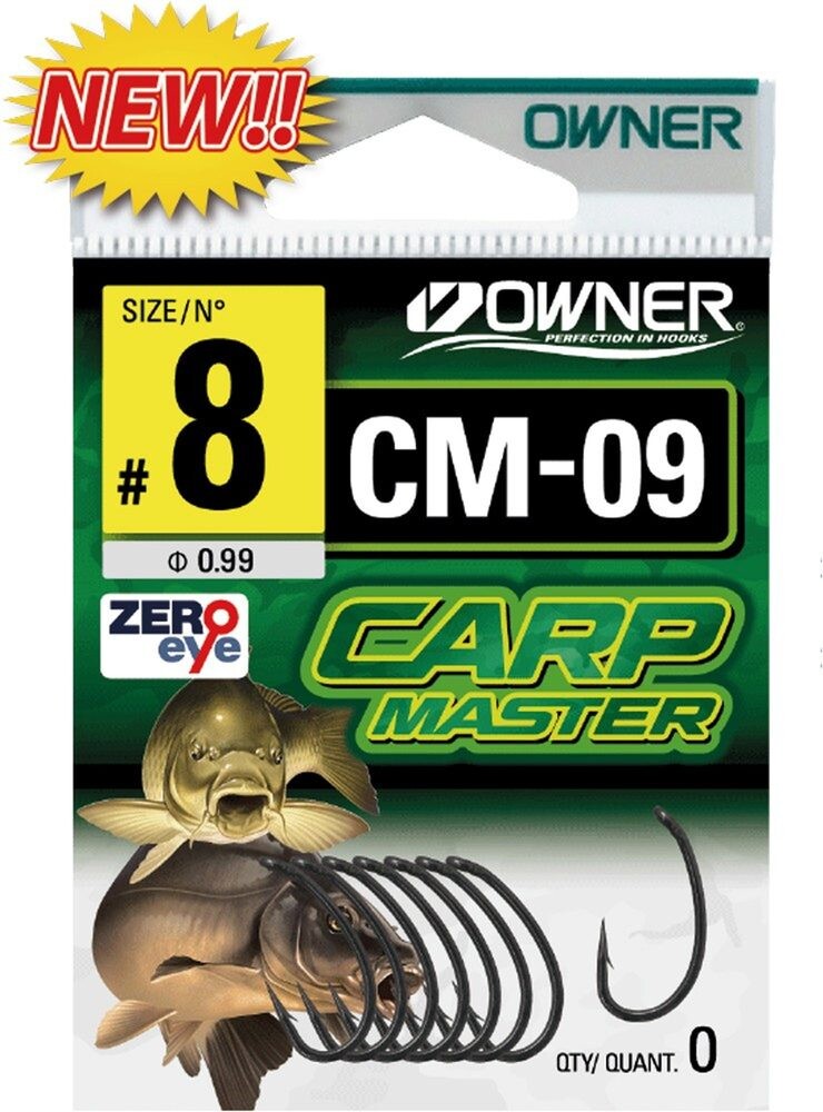 Owner Háčky CM-9 Curve Shank - vel.2 / 8ks