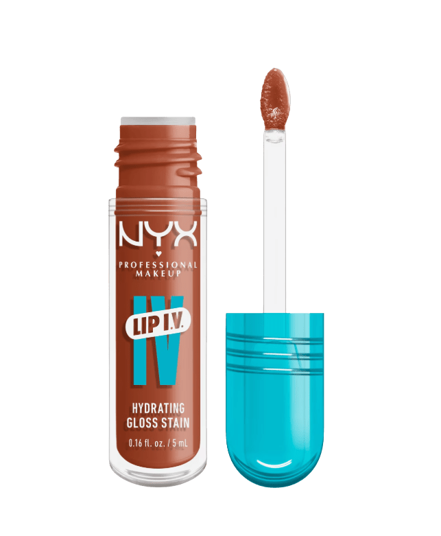 NYX PROFESSIONAL MAKEUP Lip IV Hydrating Gloss Stain, 01 Caramel Drip 5 ml